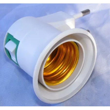 Lampa przejściówka złodziejka 230V oprawka E27 z włącznikiem-