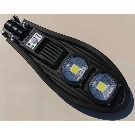 Latarnia uliczna solarna z modułem led cob 100W+pilot+czujnik ruchu.-
