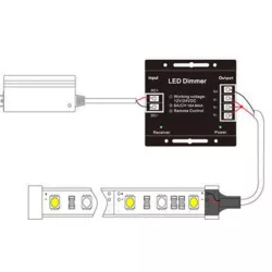 Sterownik kontroler do taśm LED RGB pilot 12V/3x6A