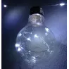 Girlanda lampek 10 żarówek z świecącym sznurem led białe-zimne 3,8m