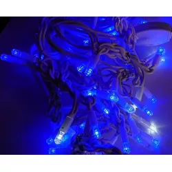 Girlanda 16 niebeskich skrzących sopli 3,5m, zewnętrzne lampki choinkowe