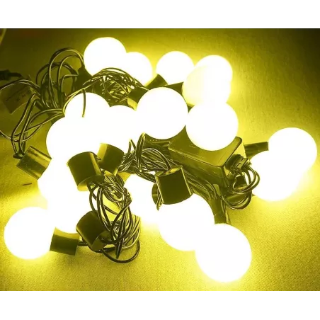 Lampki choinkowe kulki led 20 białych ciepłych lampek, 4 metry-