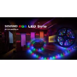 Zestaw taśma 5m/150 LED RGB 5050 - duży pilot