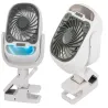 Wentylator bezprzewodowy biurkowy stojący klips nawilżacz usb rgb 2w1