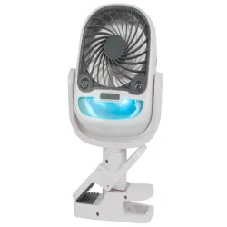 Wentylator bezprzewodowy biurkowy stojący klips nawilżacz usb rgb 2w1