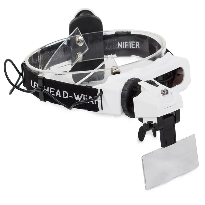 Lupa nagłowna 2 led na głowę czołowa okulary 28x Lupa nagłowna 2 led na głowę czołowa okulary 28x