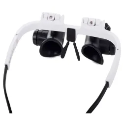 Lupa okulary zegarmistrzowskie do elektroniki napraw 8x 23x led