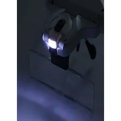 Lupa na głowę czołowa okulary z diodami 2 led 3.5x do prac serwisowych
