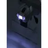 Lupa na głowę czołowa okulary z diodami 2 led 3.5x do prac serwisowych