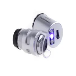 Lupa jubilerska mikroskop 60x led z podświetleniem uv profesjonalna