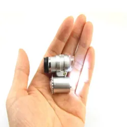 Lupa jubilerska mikroskop 60x led z podświetleniem uv profesjonalna
