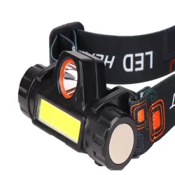 Latarka czołowa cob 4w1 lampka czołówka z magnesem ładowania USB