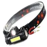 Latarka czołowa cob 4w1 lampka czołówka z magnesem ładowania USB