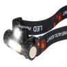 Latarka czołowa cob 4w1 lampka czołówka z magnesem ładowania USB