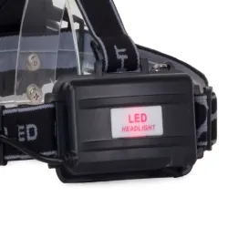 Latarka czołowa ZOOM led cree xm-l t6 2x xp-e z dwoma ładowarkami