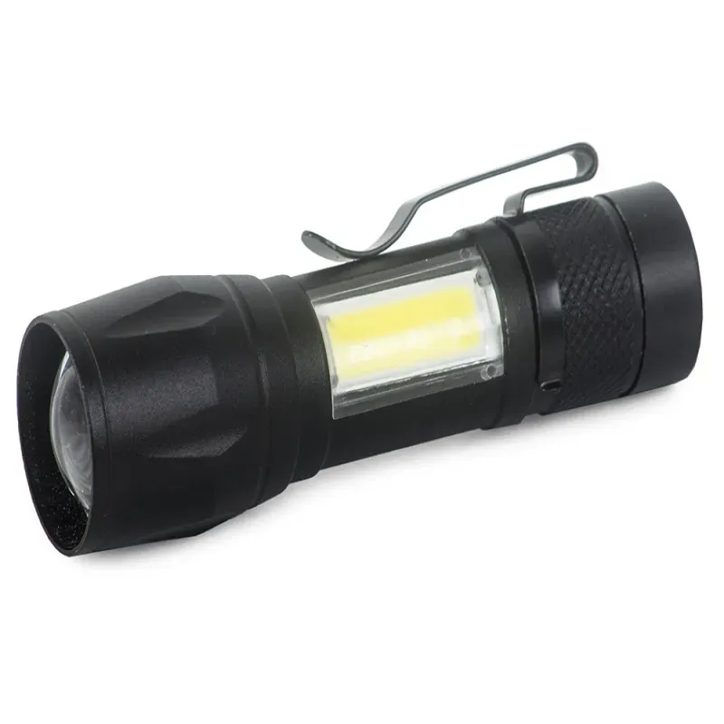 Latarka bailong klasyczna mini cree zoom xp-e światło boczne led cob Latarka bailong klasyczna mini cree zoom xp-e światło boczne led cob