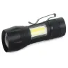 Latarka bailong klasyczna mini cree zoom xp-e światło boczne led cob