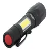 Latarka bailong klasyczna mini cree zoom xp-e światło boczne led cob
