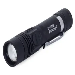 Mini latarka taktyczna bailong led cree zoom xm-l t6 ładowana z USB