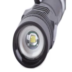 Mini latarka taktyczna bailong led cree zoom xm-l t6 ładowana z USB