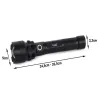 Latarka bailong taktyczna mocna led xhp50 funkcja zoom ładowana z USB