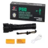 Latarka bailong taktyczna mocna led xhp50 funkcja zoom ładowana z USB