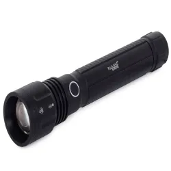 Latarka bailong taktyczna policyjna led xhp50 zoom z dwoma ładowarkami