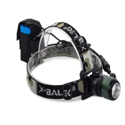 Bailong latarka czołowa rowerowa cree xml t6 zoom dwie ładowarki