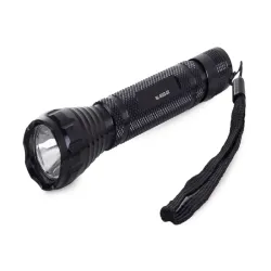 Mała latarka taktyczna 10w dioda led smycz na 2 baterie AA