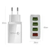 Szybka ładowarka sieciowa 18W 4xusb quick charge 3.0 biała kostka