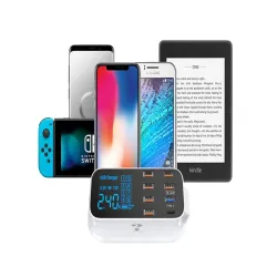 Szybka ładowarka do telefonu 8 portów usb qc 3.0 typ c moc do 40w