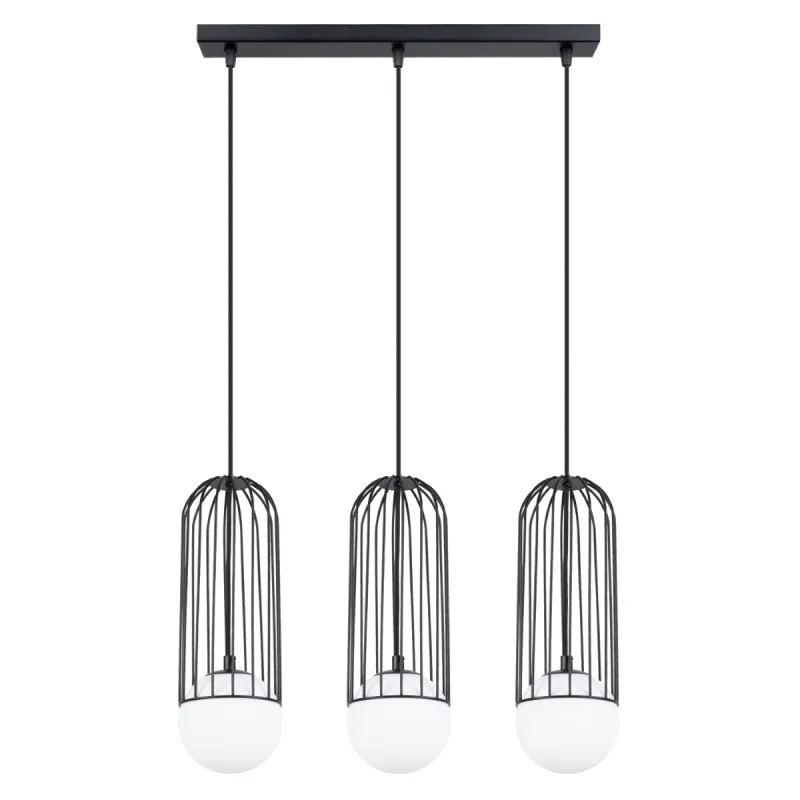 Lampa wisząca BRINA 3L czarna Lampa wisząca BRINA 3L czarna