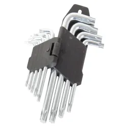 Zestaw kluczy torx 1,5-10 do prac amatorskich 9 el zestaw kluczy