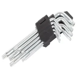 Zestaw kluczy torx 1,5-10 do prac amatorskich 9 el zestaw kluczy