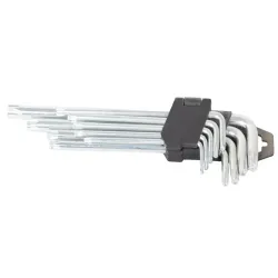 Zestaw kluczy torx 1,5-10 do prac amatorskich 9 el zestaw kluczy