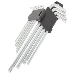 Zestaw kluczy torx 1,5-10 do prac amatorskich 9 el zestaw kluczy