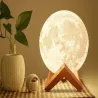 Lampka nocna świecący księżyc 3d moon light 8cm 5v/usb bezprzewodowy