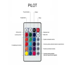 Lampka nocna księżyc 3d rgb moon light z pilotem bezprzewodowa 5V/USB