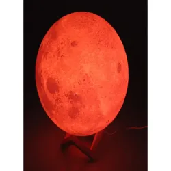 Lampka nocna księżyc 14cm kolorowa rgb usb akumulator pilot 5V/USB