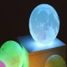 Lampka nocna księżyc 14cm kolorowa rgb usb akumulator pilot 5V/USB