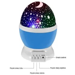 Projektor gwiazd star master i lampka nocna 2 in 1 do usypiania