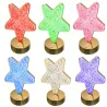 Lampka nocna stołowa gwiazda kryształ led rgb usb delikatnie oświetla
