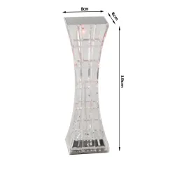 Lampka kryształ nocna stołowa led rgb usb pilot bezprzewodowa 5V/USB