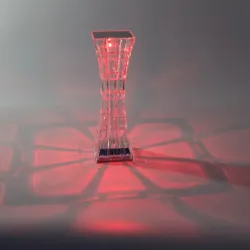 Lampka kryształ nocna stołowa led rgb usb pilot bezprzewodowa 5V/USB