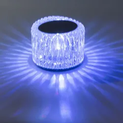 Lampka kryształ nocna stołowa led rgb usb pilot bezprzewodowa USB-C