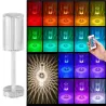 Lampka nocna stołowa kryształ led rgb usb pilot bezprzewodowa 5V USB-c