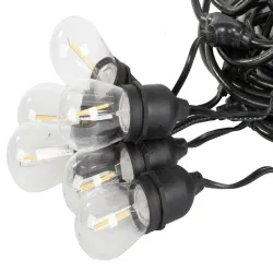 Girlanda ogrodowa łańcuch świetlny 20 led e27 20m komplet z żarówkami