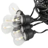 Girlanda ogrodowa łańcuch świetlny 20 led e27 20m komplet z żarówkami