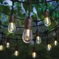 Girlanda ogrodowa łańcuch świetlny 20 led e27 20m komplet z żarówkami