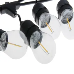 Girlanda ogrodowa łańcuch świetlny 20 led e27 20m komplet z żarówkami